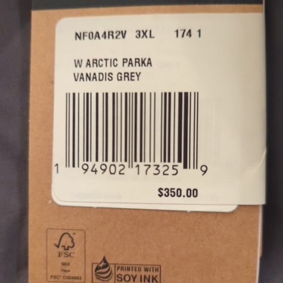 The North Face Women's Arctic Parka - Vanadis Grey XXXL NWT - Picture 5 of 11